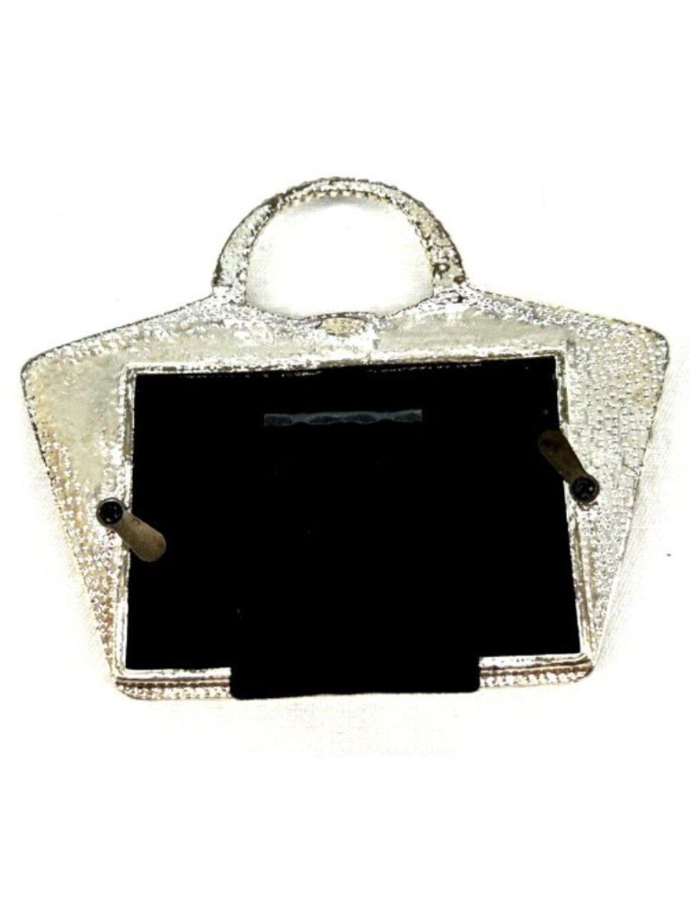 Photo Frame Green Enamel Handbag Purse Shape 2 x 3" Tabletop - Picture 10 of 10